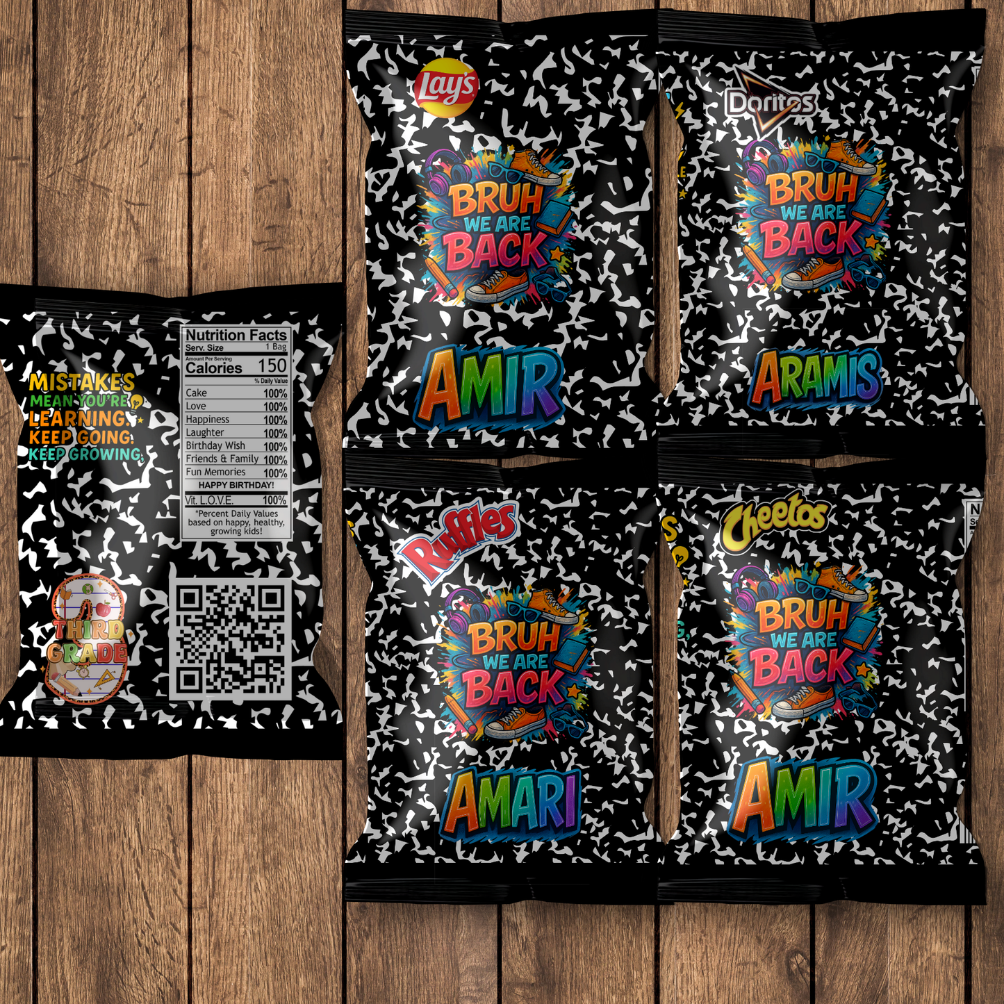 Back to School Chip Bags