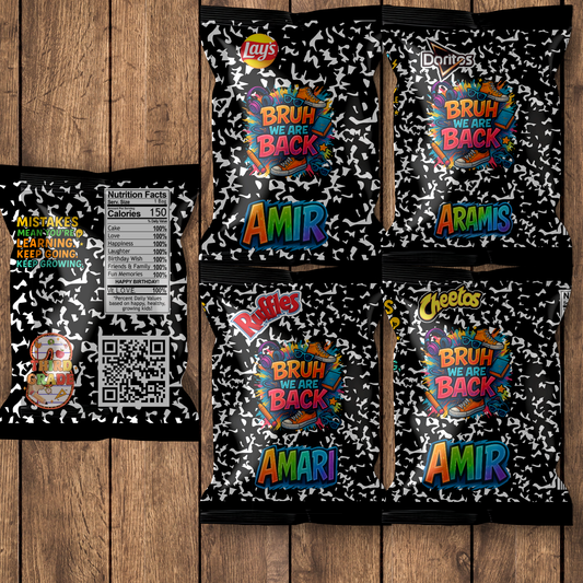 Back to School Chip Bags